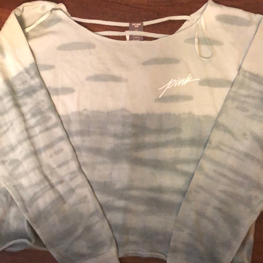 PINK cropped sweatshirt